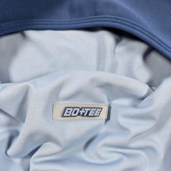 Bo+Tee Crop‎ Top Cut Out Workout Bra Shirt Sz XL? Yoga Pilates Running Athletic - Picture 4 of 4